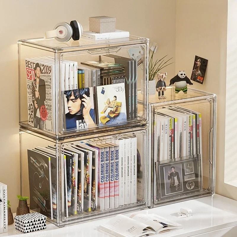 Transparent Dustproof Book And Magazine Storage Display Box xxl