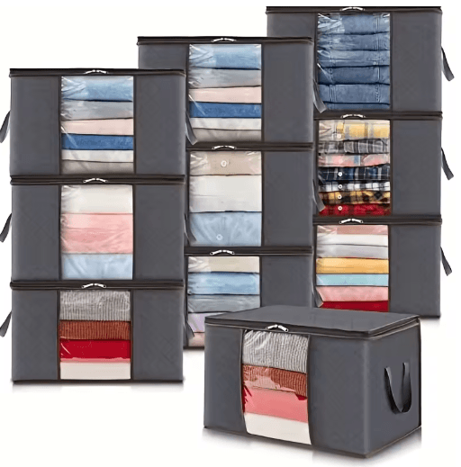 Foldable Closet Clothes And Blanket Storage Organizer Bag 1pcs 90l