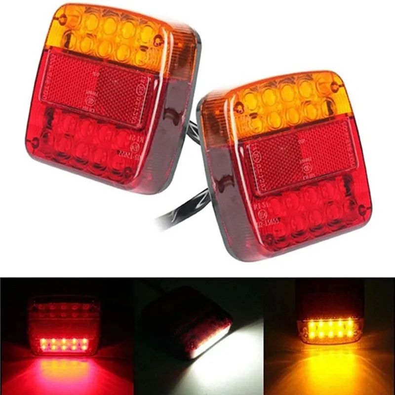 20 LED Waterproof Trailer Tail Light 12V Rear Warning Brake Light For Trucks & Caravans 20 LED Waterproof Trailer Tail Light 12V Rear Warning Brake Light For Trucks & Caravans