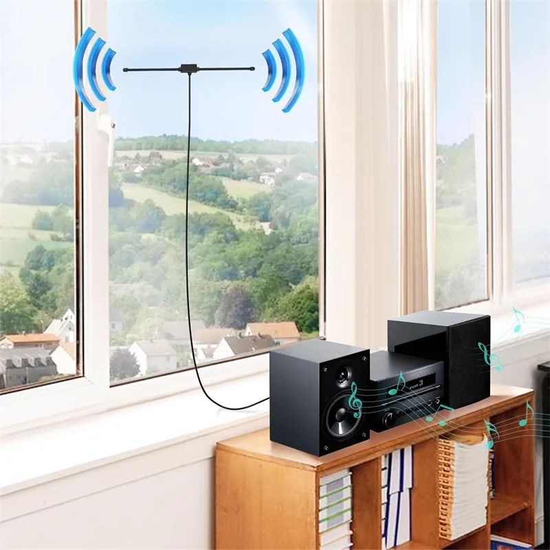 Universal FM Radio Antenna 75 Ohm F Female To 3.5mm Mono Adapter Universal FM Radio Antenna 75 Ohm F Female To 3.5mm Mono Adapter