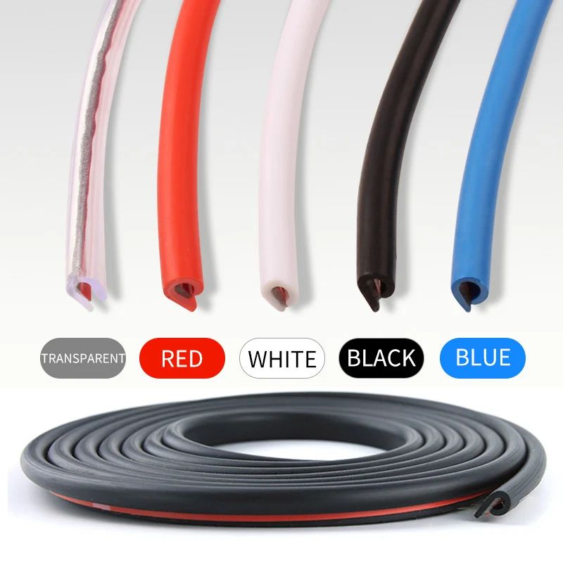 Universal Car Door Edge Protector U Shape Anti Collision Guard Strip red 10m