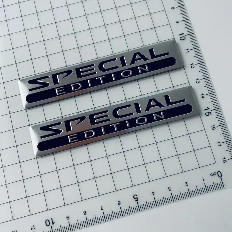 3D "Limited Edition" High Contrast Aluminum Emblem style C