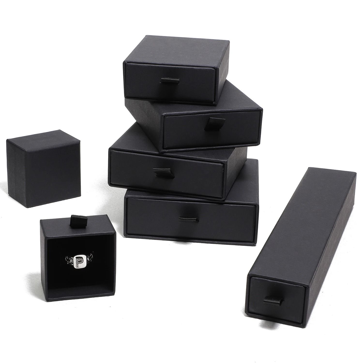 Drawer Style Jewelry Box High Performance Exquisite Packaging For Necklaces, Bracelets & Rings no.3