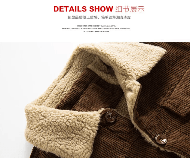 Mens Fleece Lined Parka Jacket Casual Autumn Winter Coat khaki xxl