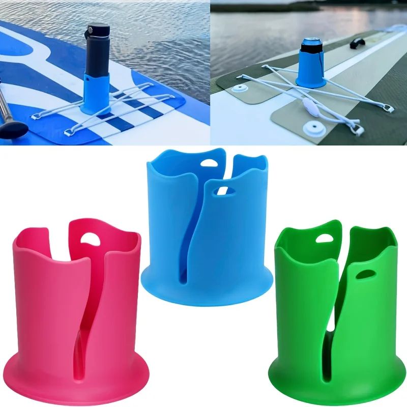AquaGrip Pro Kayak Cup Holder Tip Resistant Paddle Board & Kayak Drink Holder Accessory blue