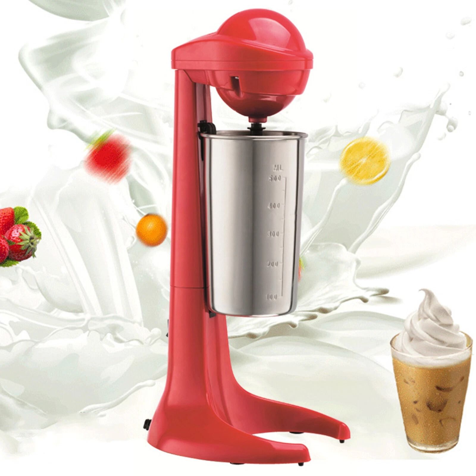 Smoothie Malt Blender, Stainless Milkshake Maker, Drink Mixer Beach Frappe Machine Smoothie Malt Blender, Stainless Milkshake Maker, Drink Mixer Beach Frappe Machine