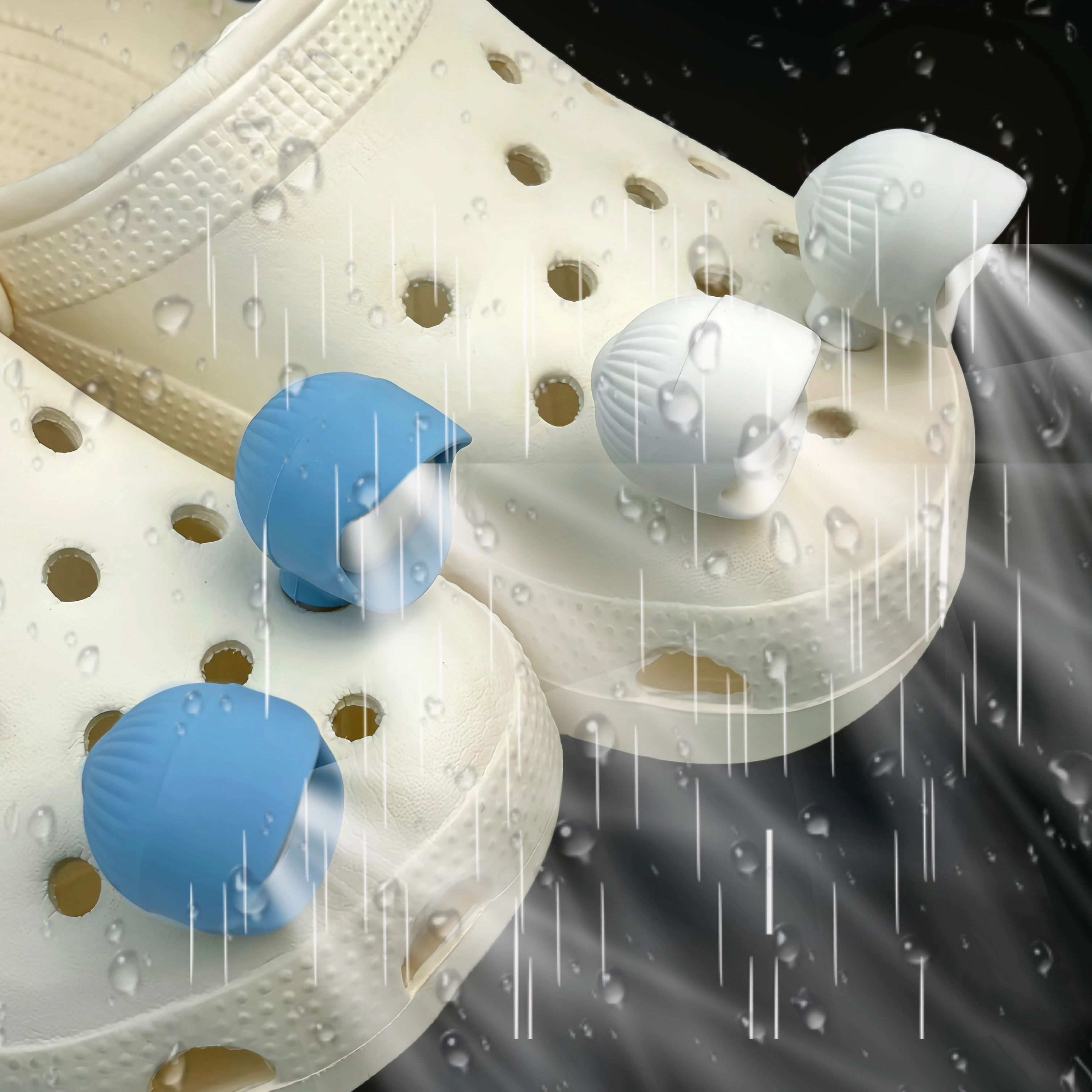 LED Shoe Lights Clip On Safety Charms With 3 Lighting Modes 2 Pack orange