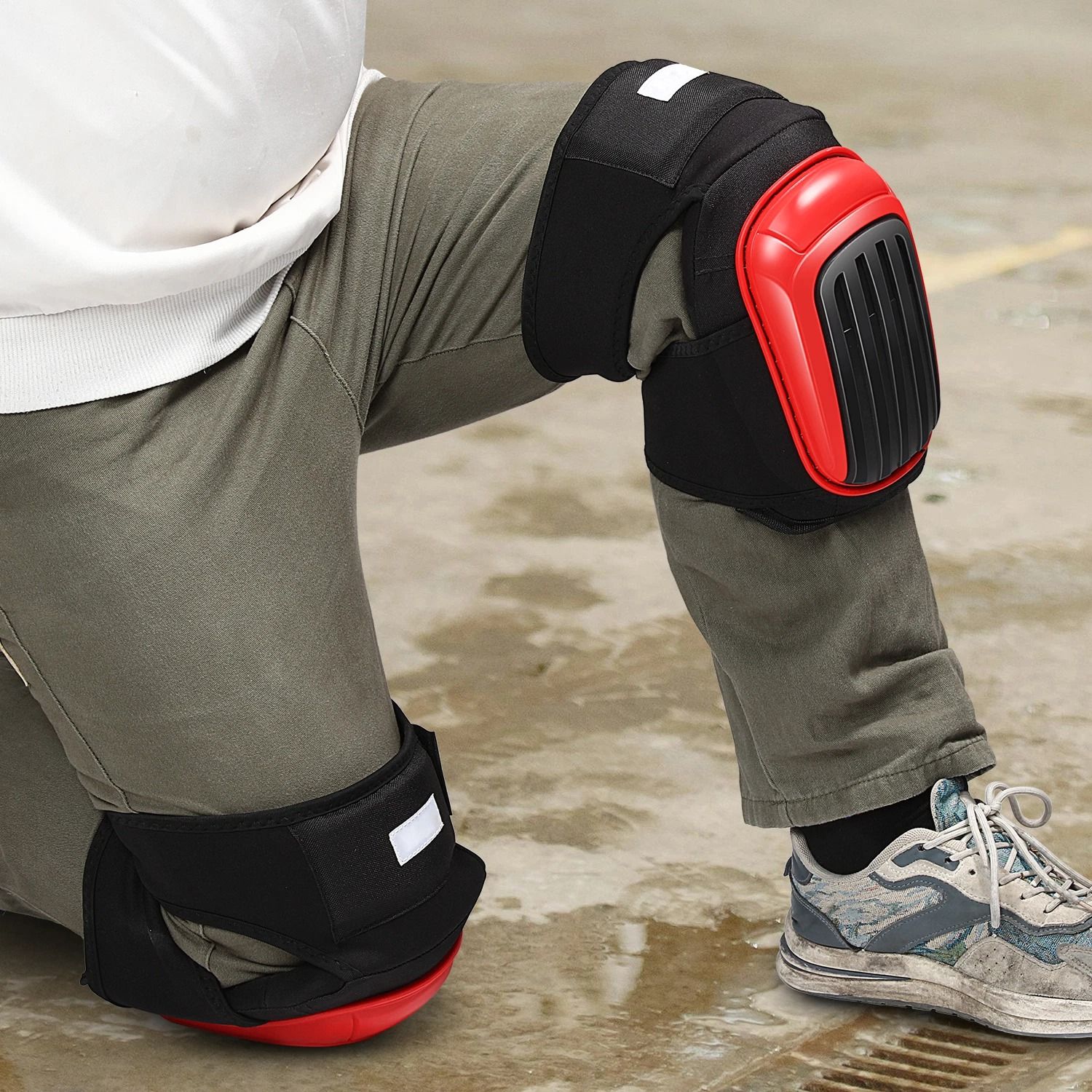 Adjustable Strap Knee Pads For Construction & DIY, Foam & TPR Protection Adjustable Strap Knee Pads For Construction & DIY, Foam & TPR Protection