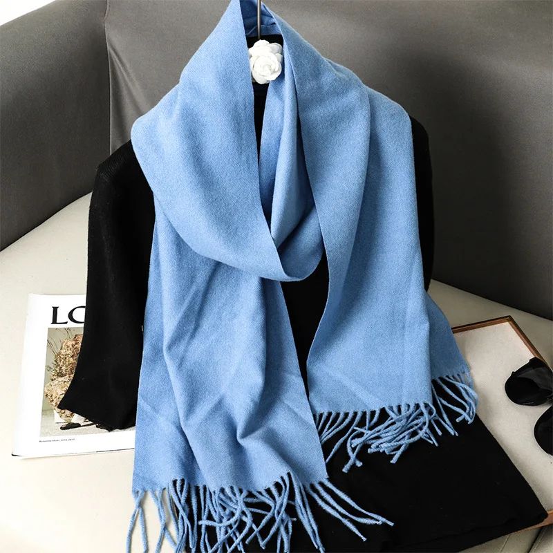 Luxe Winter Cashmere Feel Women's Scarf Shawl With Tassels dfp001 17 13.0 70.9 In