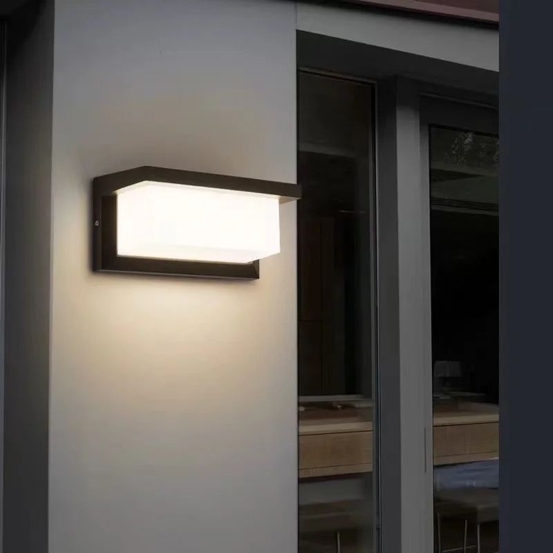 Premium Outdoor LED Motion Sensor Wall Light Waterproof IP66 Modern Porch & Garden Lighting model B Cold White No Sensor