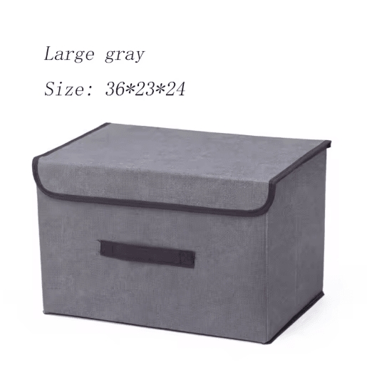 Foldable Underwear Storage Organizer Box With Dustproof Non Woven Design s Gray