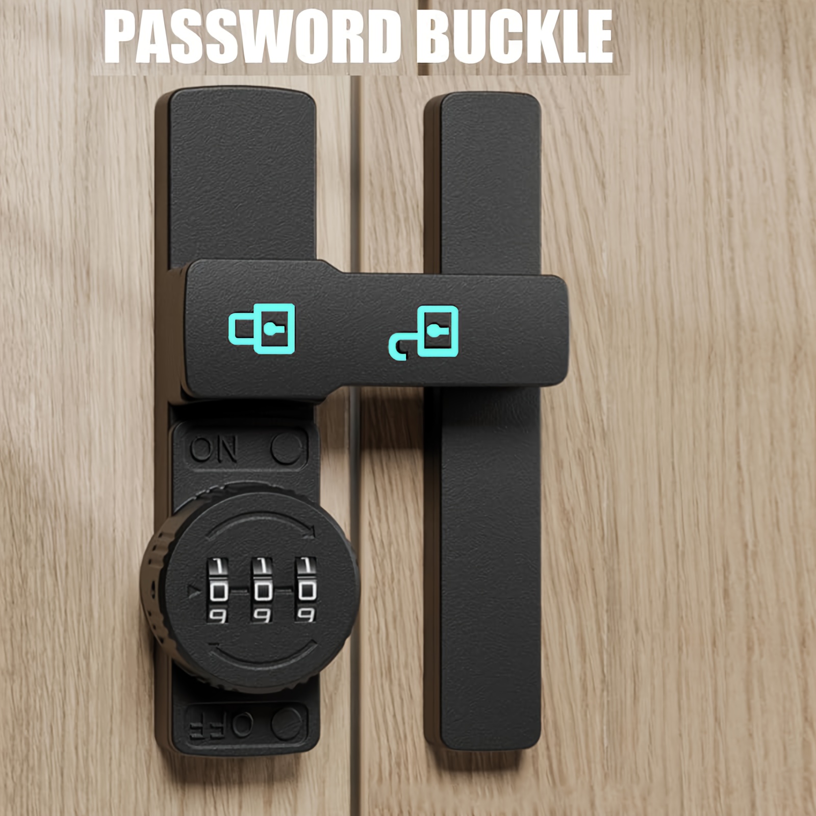 Sliding Barn Door Lock, Password Door Lock And Deadbolt, Combination Lock Window Bolt Sliding Barn Door Lock, Password Door Lock And Deadbolt, Combination Lock Window Bolt