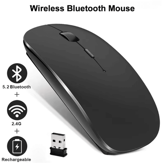 FlexiConnect Universal Bluetooth Wireless Mouse Silent Portable Mouse For Laptop, Tablet & PC light Green