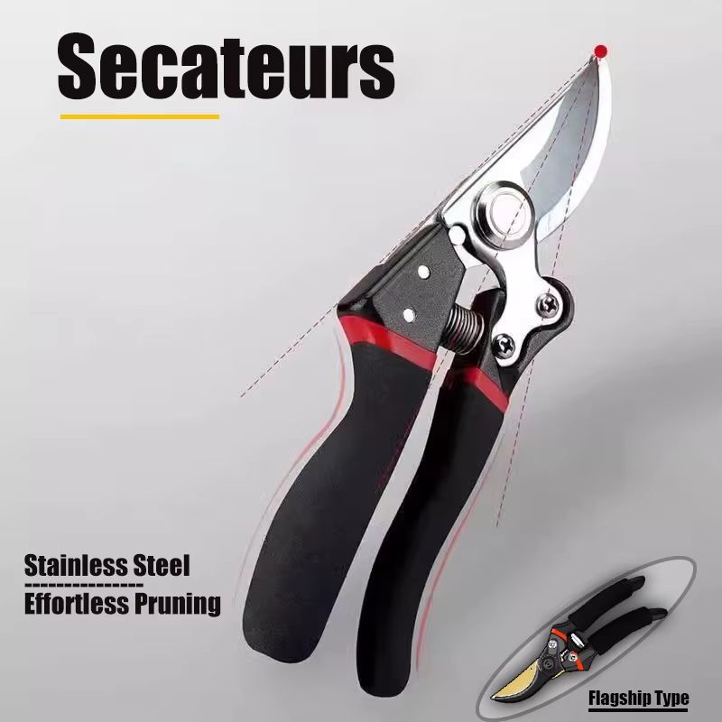 47 Piece Cordless Garden Tree Trimming & Pruning Tool Set With SK5 Steel Blades black Gold