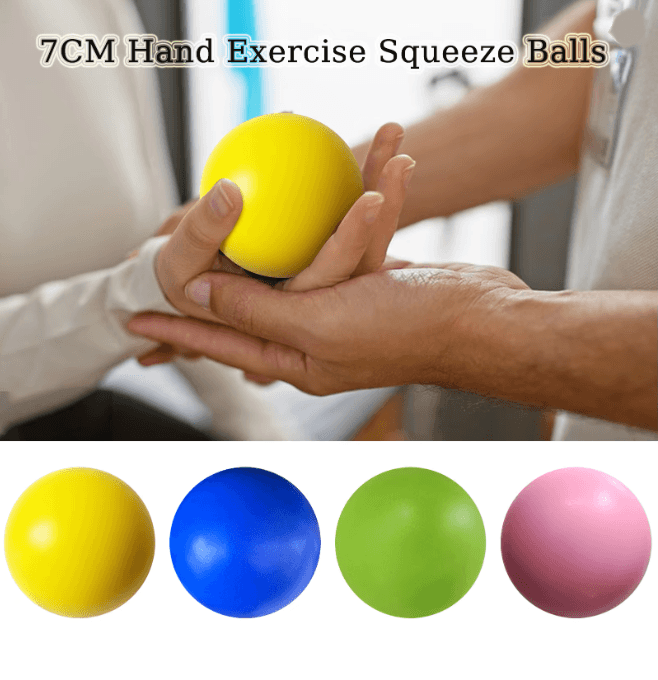 Elastic Finger Grip Strength Trainer Hand Exercise Resistance Ball e