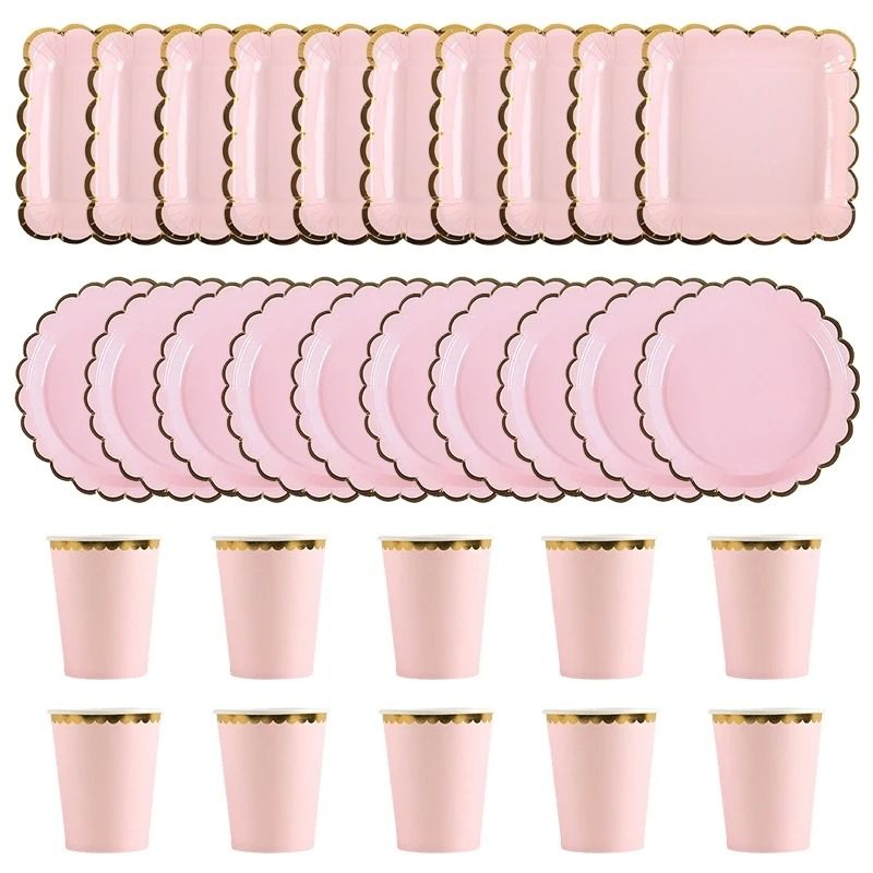 Solid Color Premium Disposable Tableware High Performance Party Supplies For Weddings & Birthdays 10 Pcs Round Blue