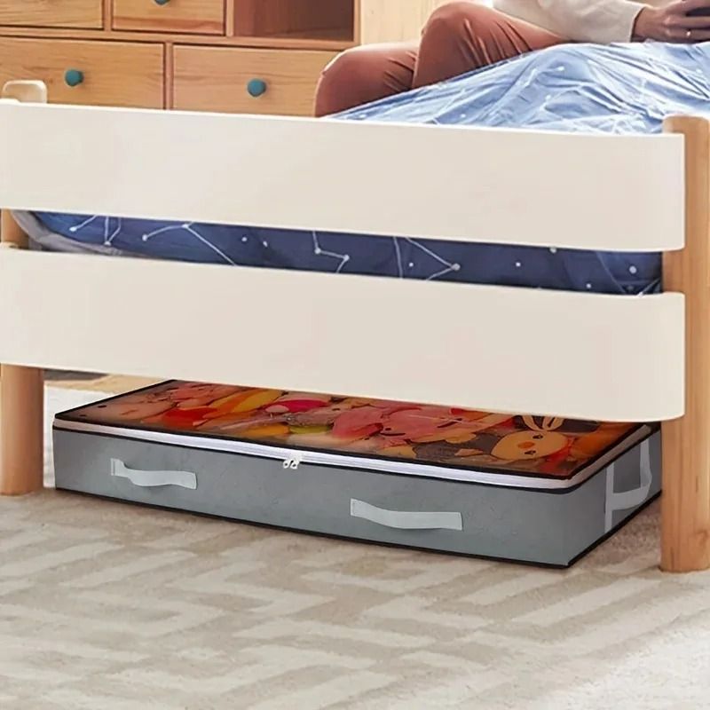 Dustproof Under Bed Storage Box With Reinforced Handles 3 Pcs small