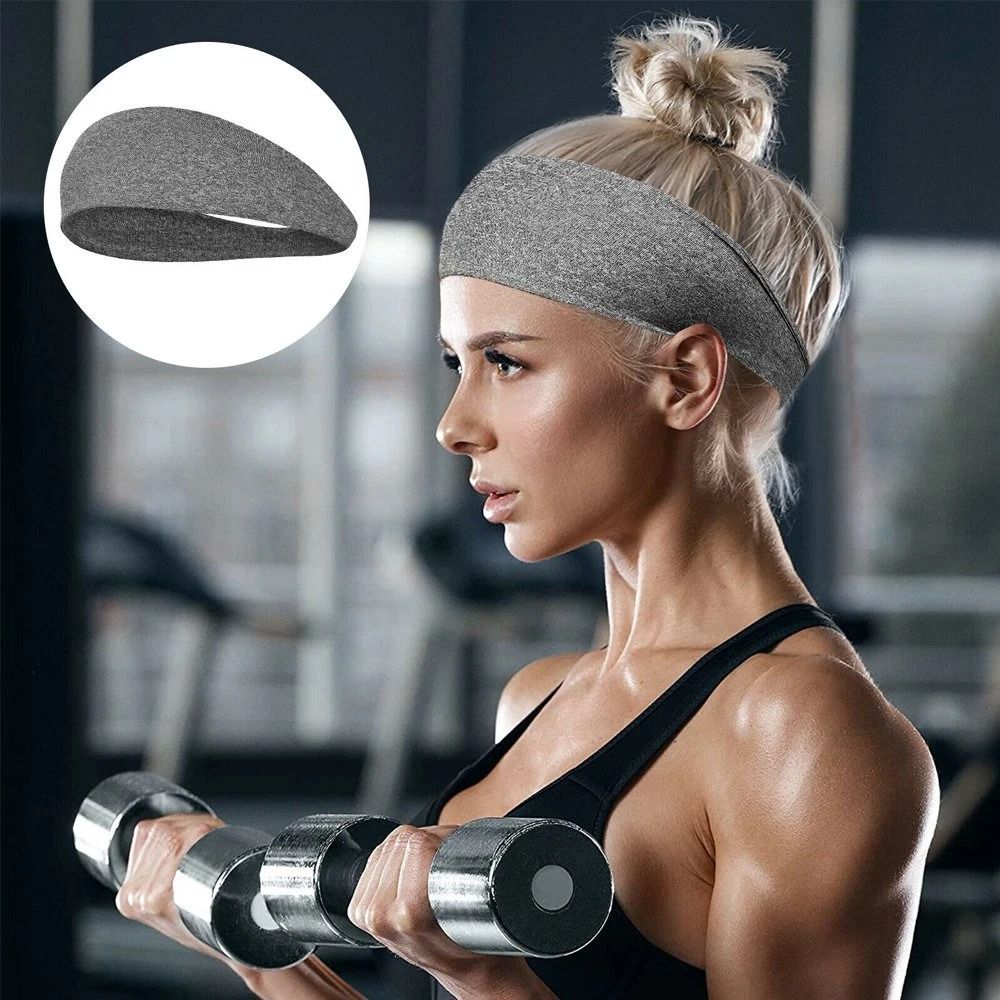 Stretch Sports Head Band, Mens Women Sweat Sweatband Headband, Yoga Gym Running Workout Stretch Sports Head Band, Mens Women Sweat Sweatband Headband, Yoga Gym Running Workout