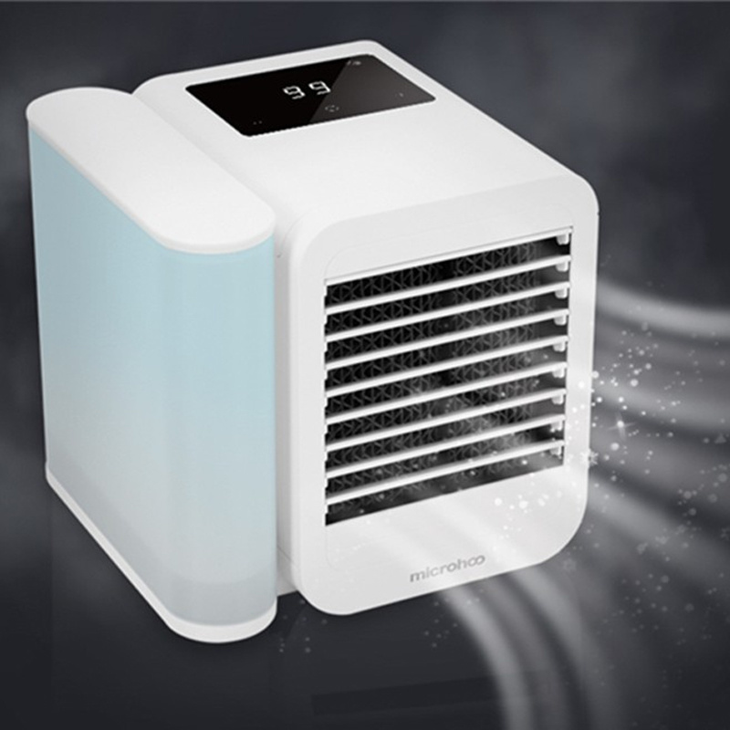 Portable Microhoo Mini Air Conditioner, Fan Cooler, Essential Oil Diffuser, Fast Cooling Humidifier Portable Microhoo Mini Air Conditioner, Fan Cooler, Essential Oil Diffuser, Fast Cooling Humidifier