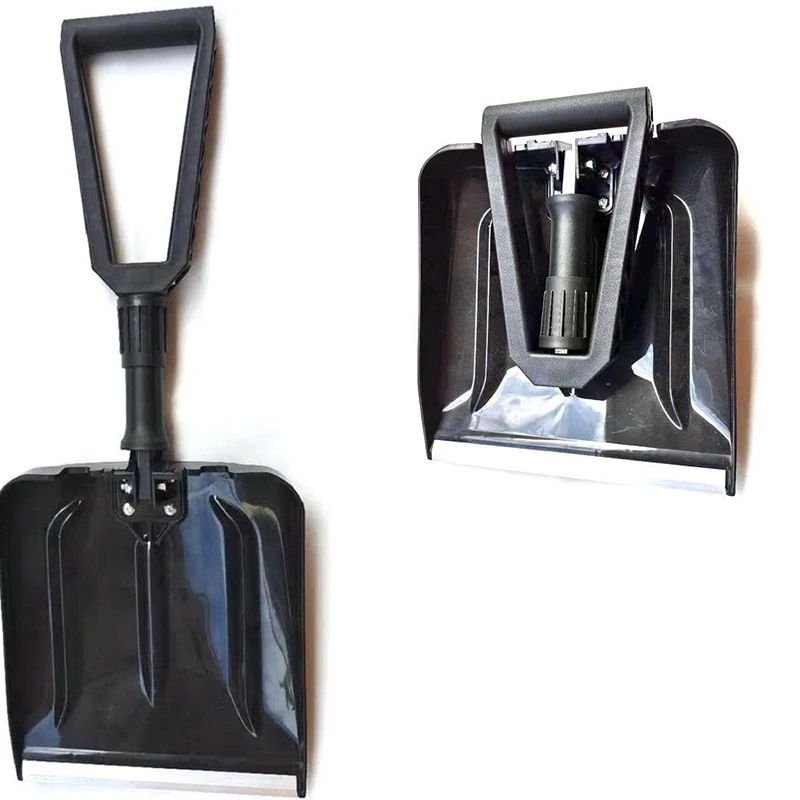 Portable Folding Snow Shovel For Multi Use Outdoor And Indoor Tasks blue