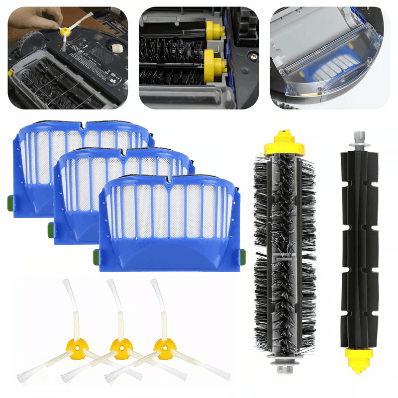 Roomba Replacement Kit For Brushes & Filters, Restore Cleaning Power Roomba Replacement Kit For Brushes & Filters, Restore Cleaning Power