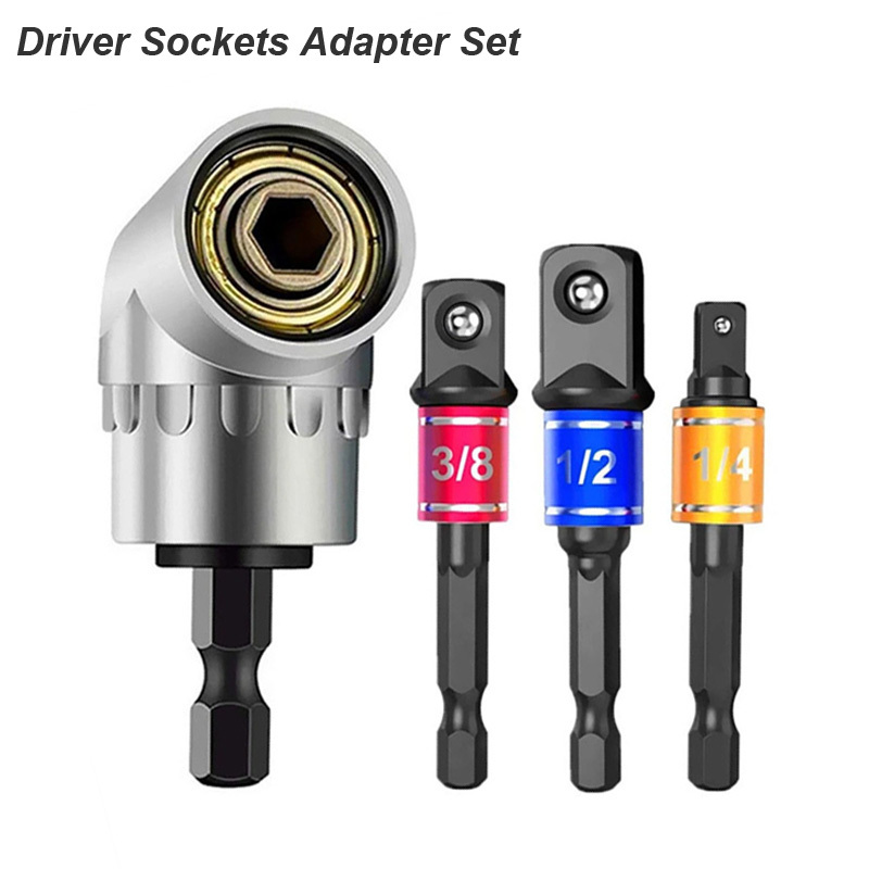 Impact Grade Angle Socket Adapter Set Durable Driver Extension For Hand Tools socket Adapter Set