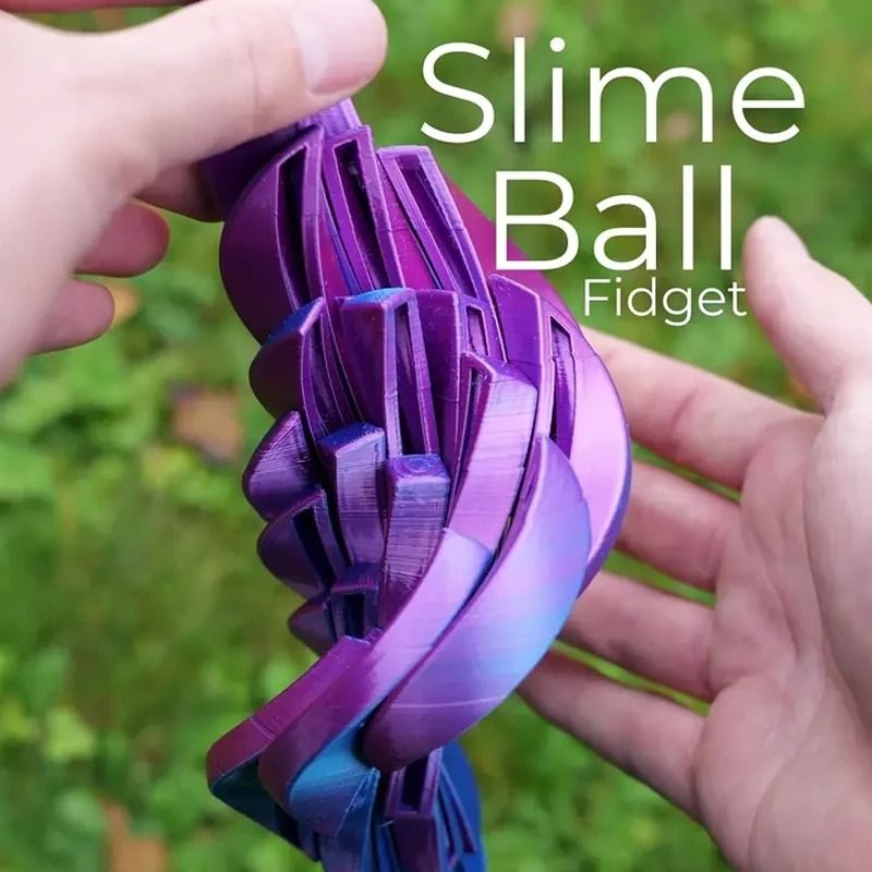 Slime Ball Twistsphere Fidget Toy purple S
