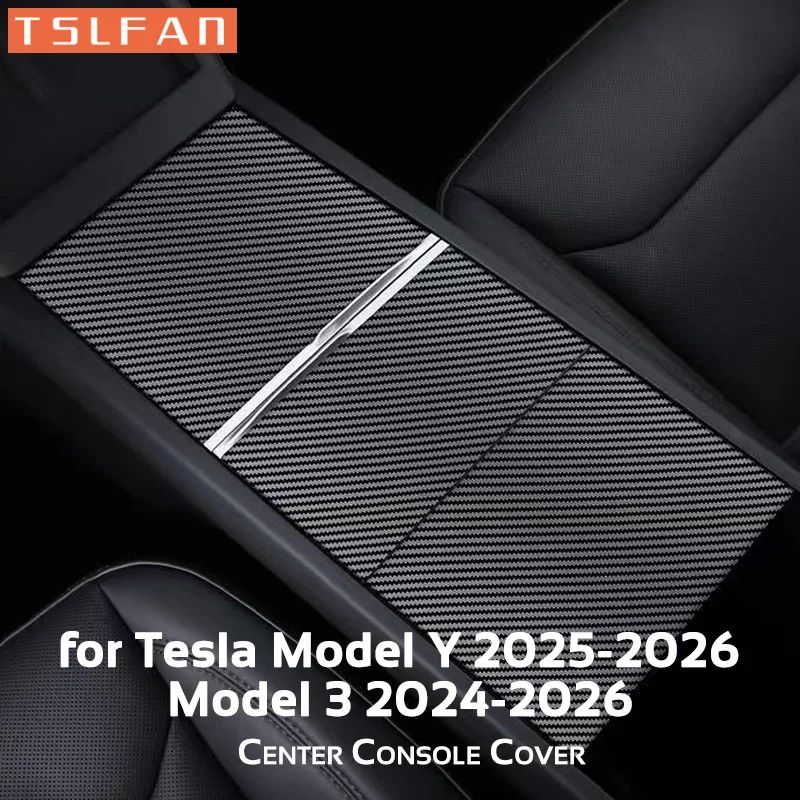 Tesla Model 3 & Model Y 20242026 Center Console Cover Protector Premium Matte Control Panel Film matte White