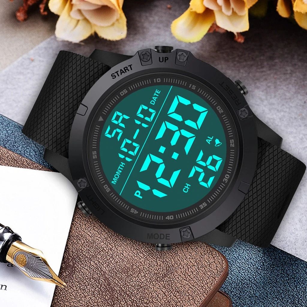 Military Tactical LED Watch, Waterproof Digital Sports Wristwatch For Men Military Tactical LED Watch, Waterproof Digital Sports Wristwatch For Men