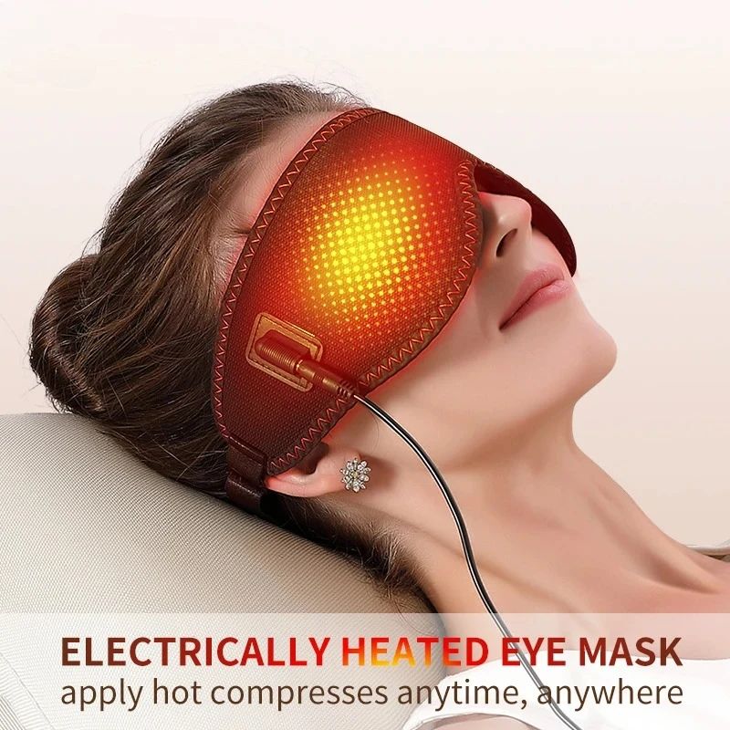 ThermoRelief Heated Eye Mask For Dry Eyes USB Warm Compress With 3 Heat Levels 5v heating us