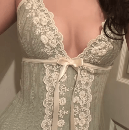 Xingqing Coquette Lace Floral V Neck Tank Top Y2K Fairy Bow Cami For Women pink s(us 4)