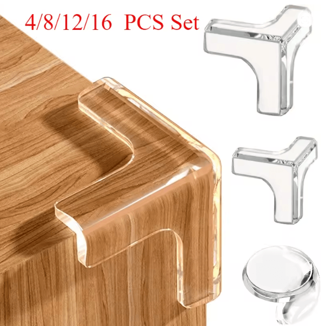 ClearShield Silicone Table Corner Protectors Baby Safety Edge Guards k
