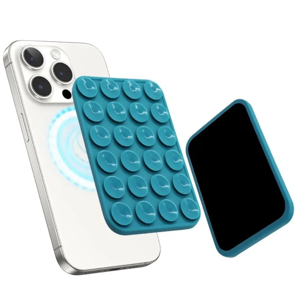 MagSafe Magnetic Suction Mount Universal Silicone Wall & Surface Bracket blue