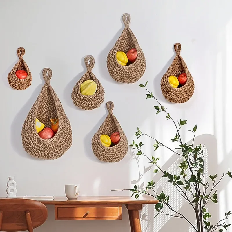 Hanging Wall Storage Basket Organizer For Vegetables Fruits And Kitchen Decor xl