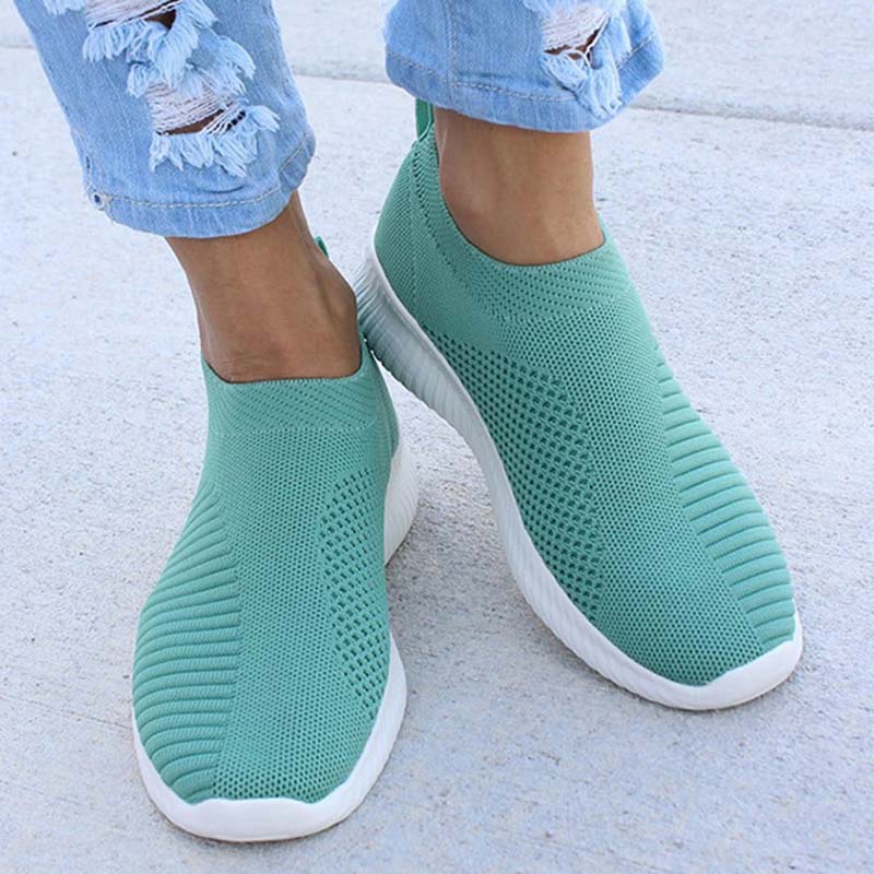 Women Casual Shoes Flat Platform Sneakers, Shoes Fashion Sneakers Women Walking, Sock Chunky Slip On Shoes Woman white 10
