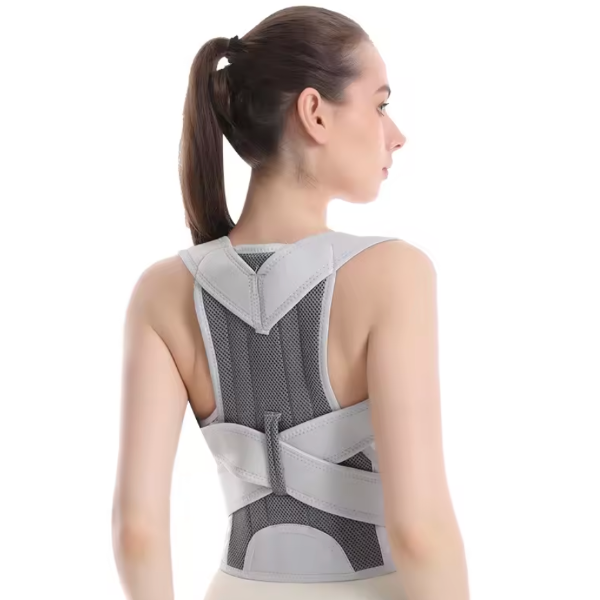 Adjustable Upper Back Posture Corrector Brace With Lumbar Support For Scoliosis And Spine Alignment m