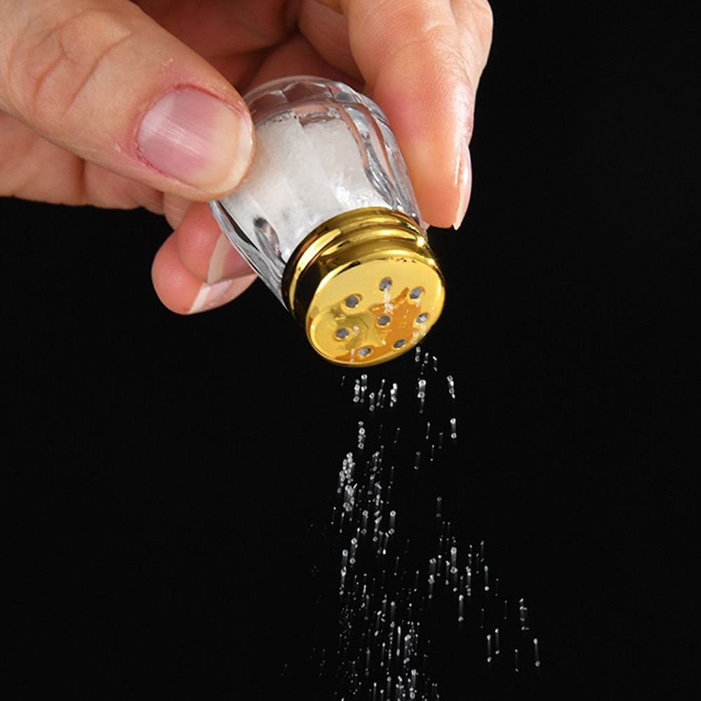 Mini Seasoning Bottle Transparent Glass With Lid, Spice Jars For Kitchen Cooking, Salt Jar Storage Container For Picnic 1