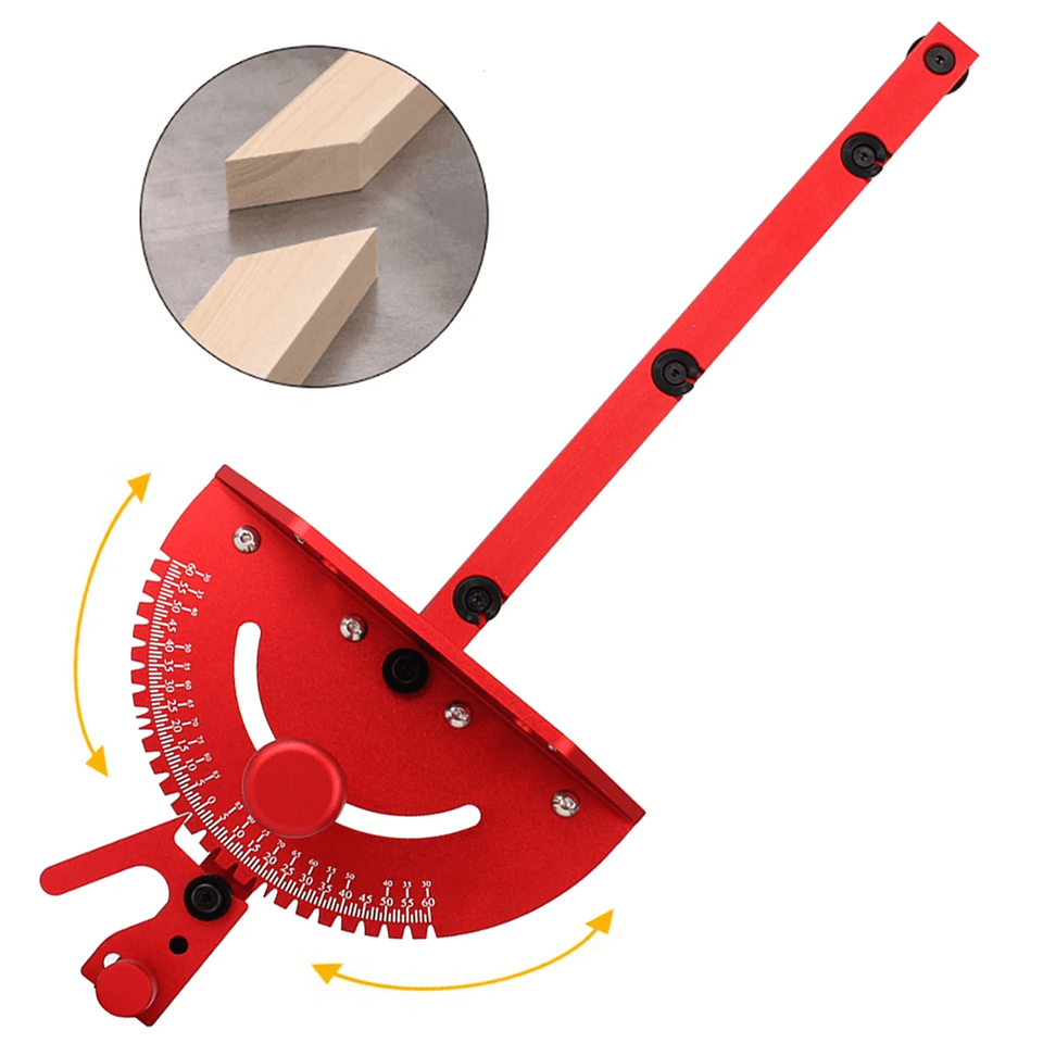 Aluminum Table Saw Miter Gauge With Precision Angle Ruler Aluminum Table Saw Miter Gauge With Precision Angle Ruler