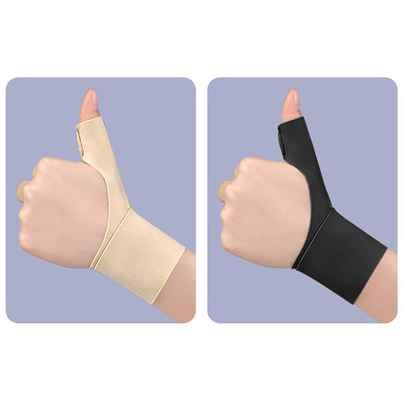 Breathable High Elastic Thumb Sleeves Wrist Support Compression Brace For Tendonitis Pain Relief black left