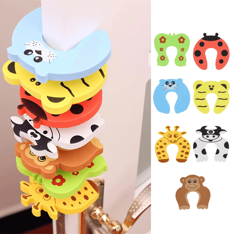 SafePaws Baby Door Stoppers 5 Pack Animal Finger Protector Guards SafePaws Baby Door Stoppers 5 Pack Animal Finger Protector Guards