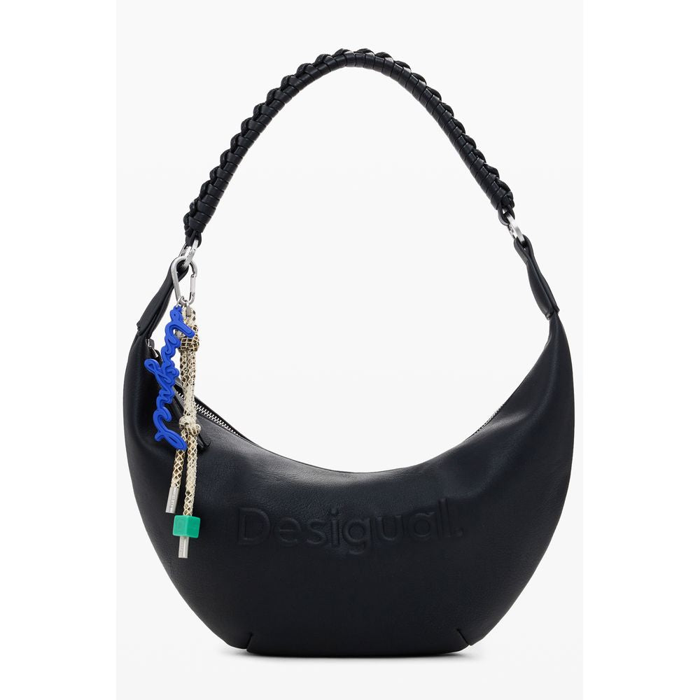 Desigual Schwarze Polyurethan Damenhandtasche