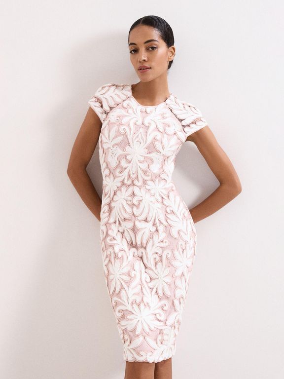 Karima Dress - Pink - Phase Eight Dresses