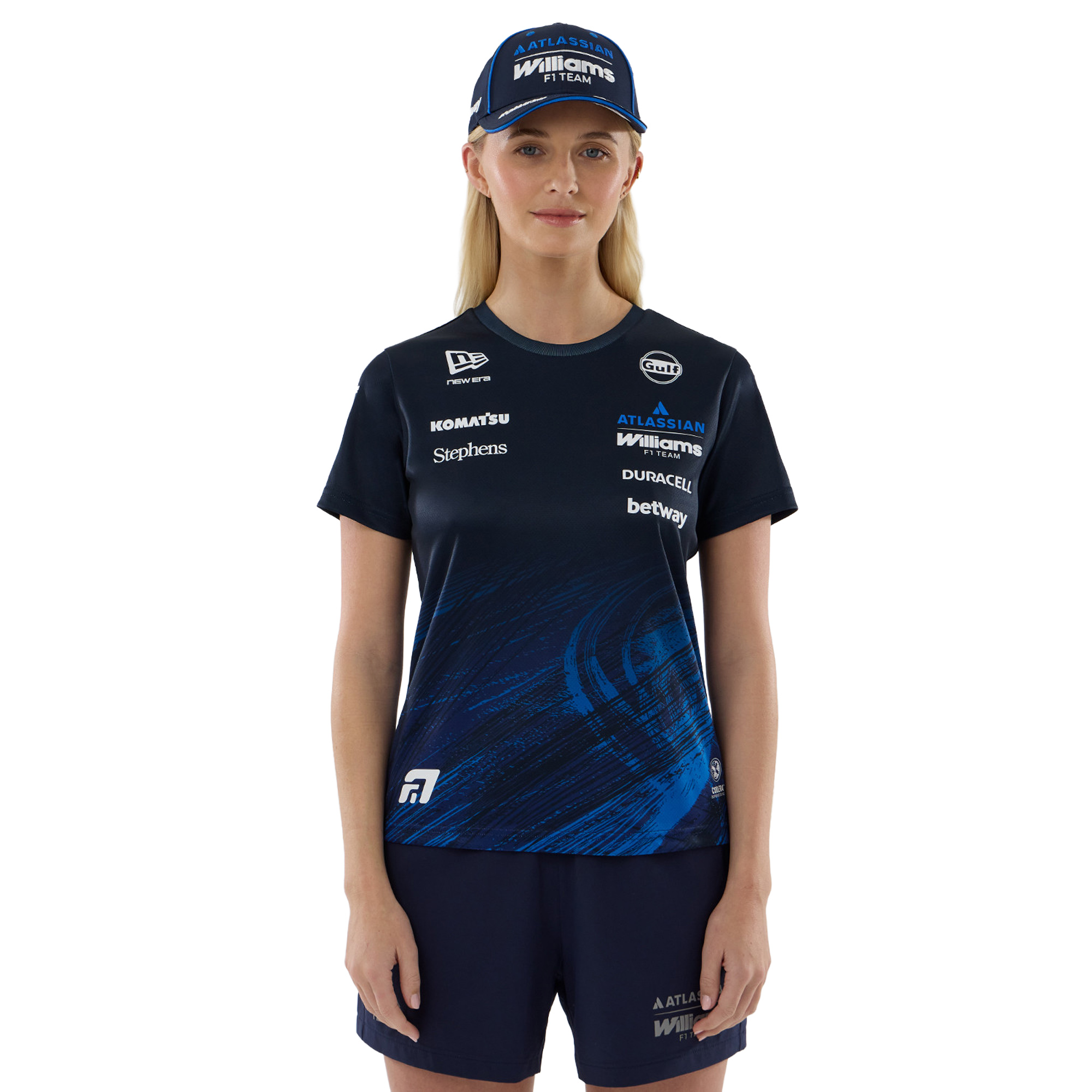 "Williams Racing New Era Alex Albon Replica Tech T-Shirt - Damen" Image