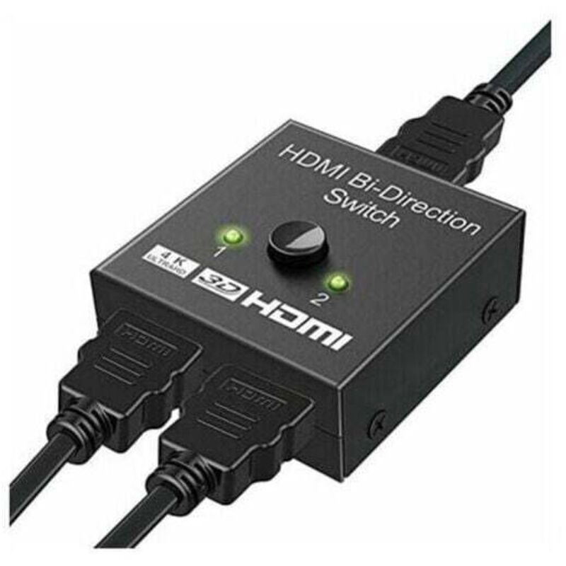 Switch Hdmi, Splitter Hdmi 4k Adattatore Bidirezionale 2 In 1 Out O 1 In 2 Out Switch, Supporta 3d 4k 1080p, Hdcp, Switch Hdmi Per Hdtv/lettore Blu-ray/dvd/dvr