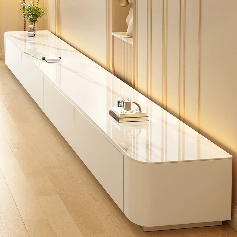 Entertainment-Center 2,0 m TV-Schrank Wohnzimmer Moderner Luxus High-End-Boden-TV-Ständer Aufbewahrung unterstützt Artikel Schlafzimmermöbel Image