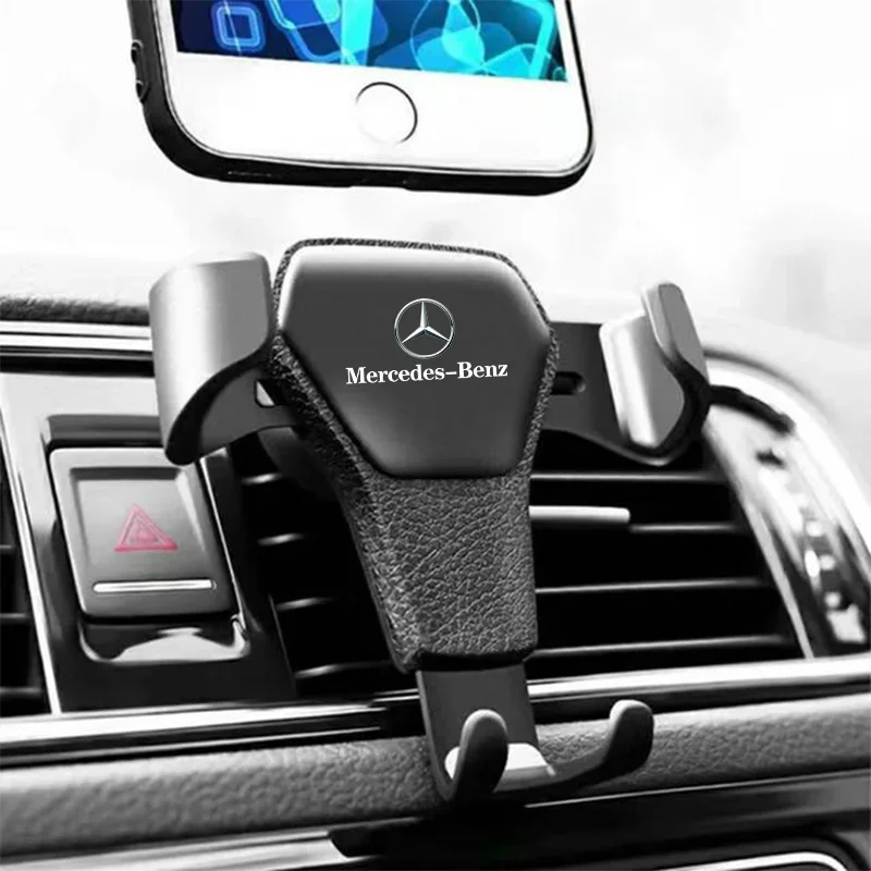 Fahrzeugspezifische GPS-Handyhalterung für Lüftungsschlitze, passend für Mercedes Benz AMG C180 C200 C260 C300 W108 W124 W126 W140 W168 W169 Image