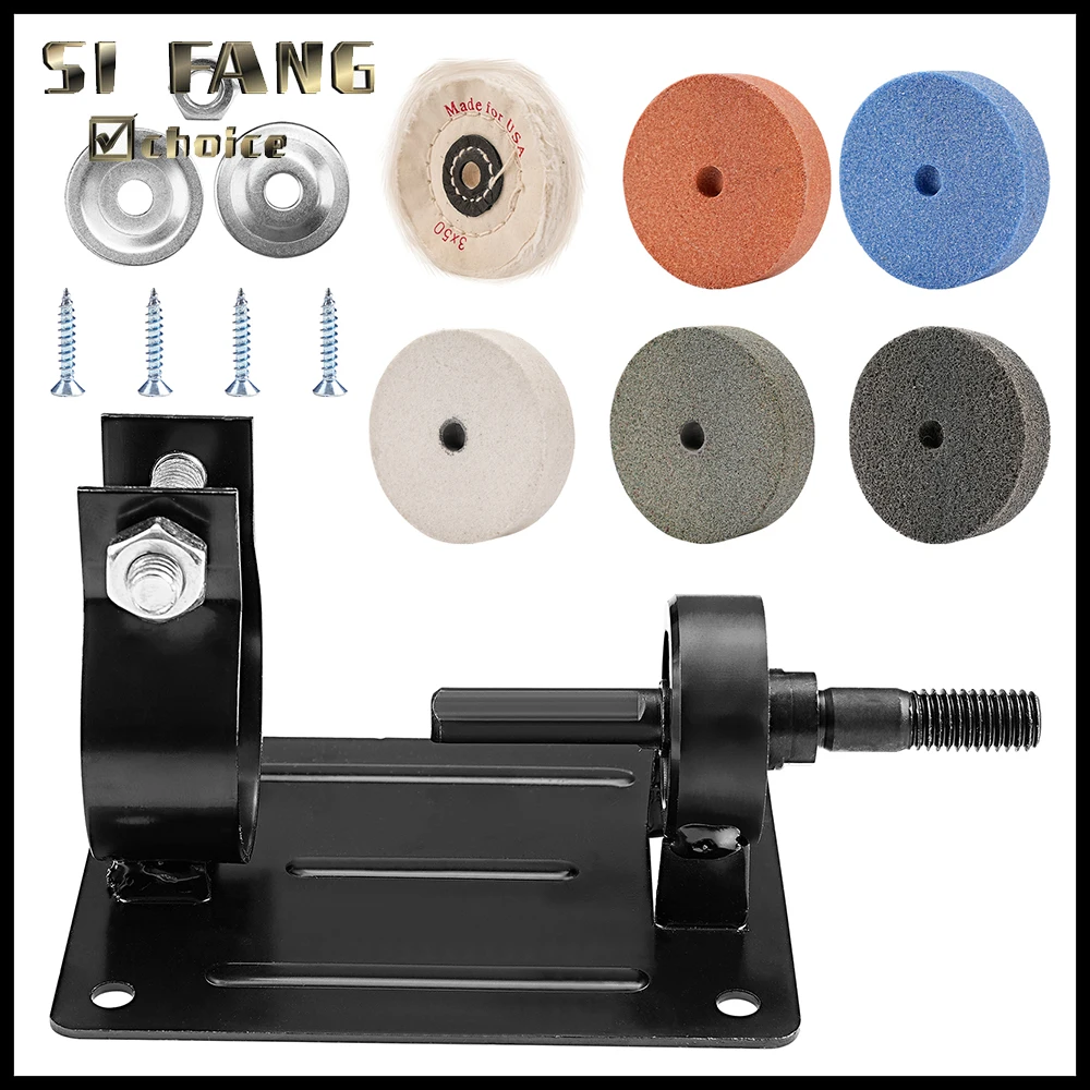 Hand Bohrmaschine Zu Schleifer Maschine Sander Umwandlung Kopf Kit Schleifstein Polieren Schleif Rad Messer Grinder Ständer Halter Image