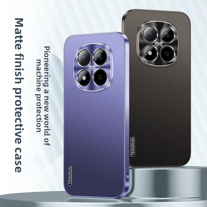 Für Redmi Note 15 Pro Plus 5G/4G Hülle Neue Luxus-Elektroplattierung AGFrosted Schutzhülle Für MI POCO M8 Pro Stoßfeste Schutzhülle Image