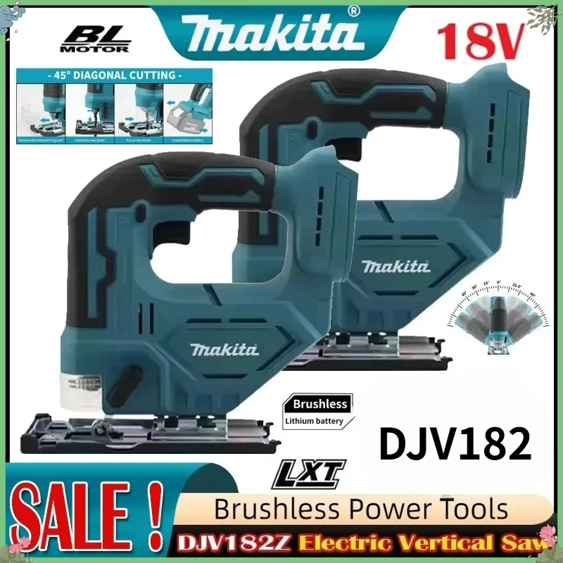 Makita DJV182 bürstenlose, kabellose elektrische Säbelsäge, wiederaufladbare, multifunktionale Holzbearbeitungssäge Image