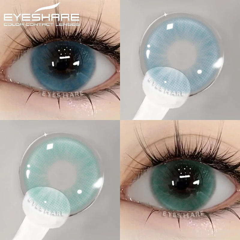 EYESHARE 1 Paar farbige Jahres-Kontaktlinsen: Braun, Blau, Grün – für schöne Augen Image
